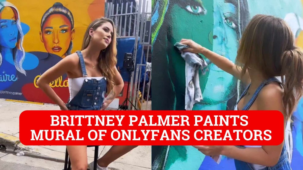 Brittney Palmer paints mural of OnlyFans creators in Miami
