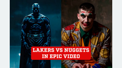 Lakers vs Nuggets in an epic video in which Batman seeks revenge against Joker