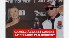 Canelo lvarez's bizarre fan request leaves boxer laughing