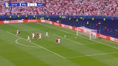 Gol de Baumgartner (1-2) en el Polonia 1-3 Austria