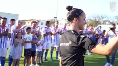 Homenaje del Xerez a Lorena Trujillano tras su ascenso a Liga F