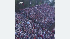 La afición mexicana recibe a la F1 con la tradicional "ola" en las tribunas