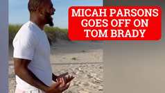 Micah Parsons calls out Tom Brady at star-studded White Party beach football game