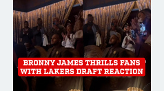 Bronny James thrills fans with reaction to being drafted by Los Angeles Lakers