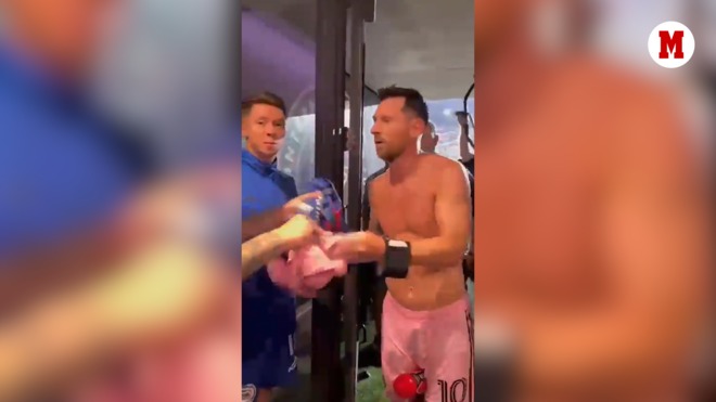 La prueba de que Rotondi se quedó con la verdadera camiseta de Messi