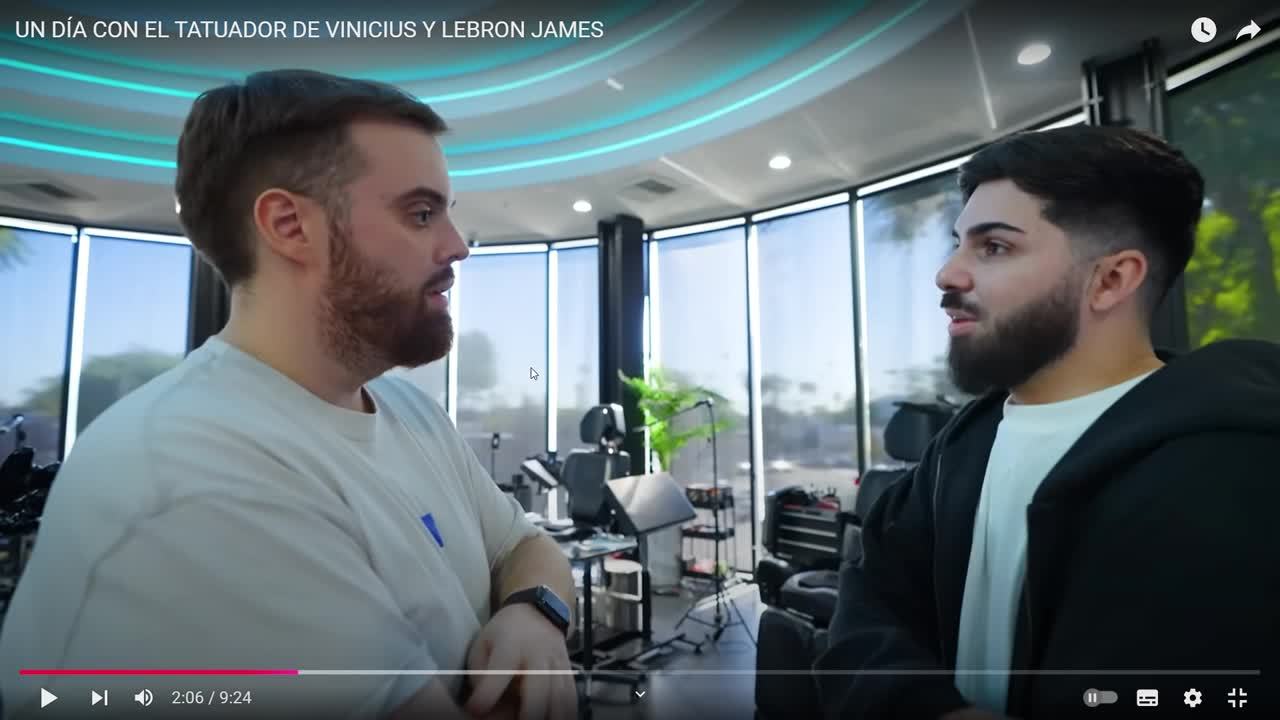 El tatuador de Vinicius se sincera con Ibai Llanos, image size:1280x720