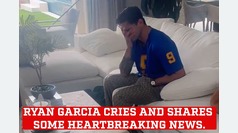 Ryan Garcia in tears after sharing heartbreaking news