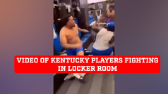 Video of Kentucky players fighting in locker room surfaced on social media for the first time