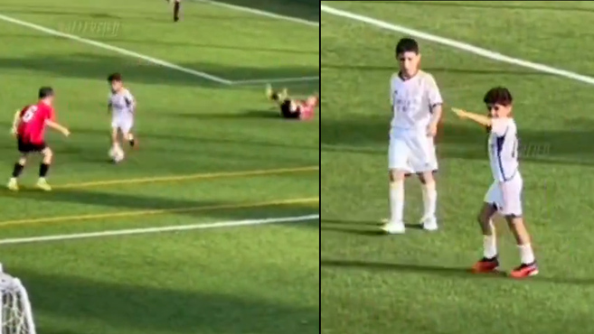 El fenómeno de la cantera del Real Madrid que se está haciendo viral con 9 años