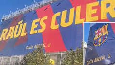 Laporta vuelve a 'liarla' con una publicidad gigante en Madrid: "Raúl es culer"