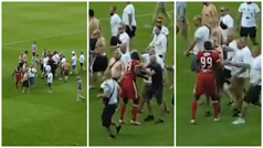 Aficionados del Debreceni invaden el campo para agredir a jugadores tras descender