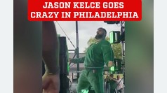 Jason Kelce lights up Philadelphia return with high-energy and style