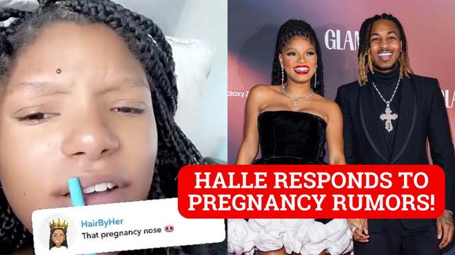 Halle Bailey Gets Angry When Fan Tells Her She Has Pregnancy Nose Leave Me The Hell Alone