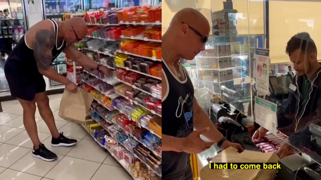 Dwayne The Rock Johnson Buys Every Single Snickers Bar At Hawaii 7 Eleven Marcatv