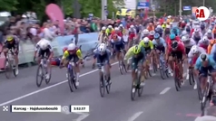 As la terrorfica cada del primer sprint en el Tour de Hungra