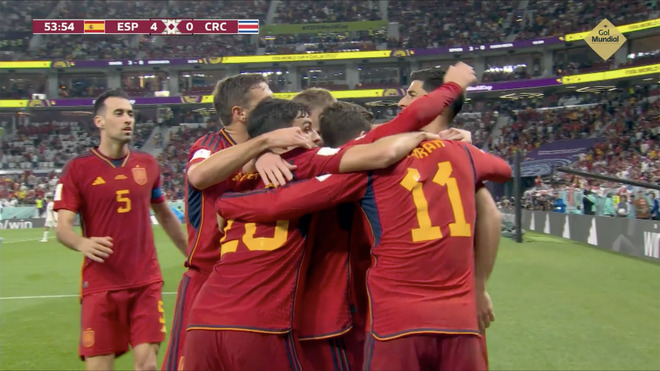 Mundial Qatar España - Costa Rica en Resumen, resultado y goles de selección española
