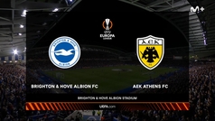 Brighton (2) - AEK (3): resumen, resultado y goles del partido de Europa League