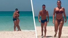Cristiano Ronaldo y Georgina Rodrguez "rompen" Instagram presumiendo su amor en la playa