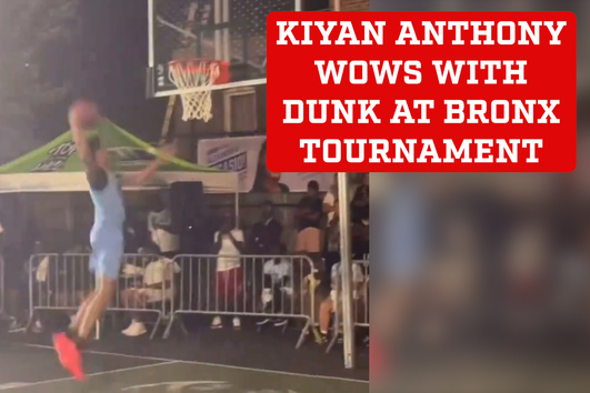 Kiyan, Carmelo Anthony's Son, Shines With A Spectacular Dunk At The 