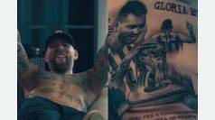 El tatuaje de "gloria eterna" de Otamendi dedicado a Messi y al tercer Mundial de Argentina