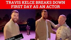 Travis Kelce's first words after beginning his career as a TV actor