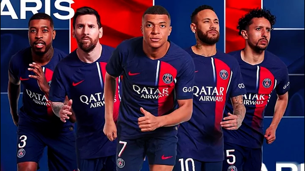 Dinamarca Terraplén Reparador Messi, Neymar y Mbappé, presentes en la promoción de la nueva camiseta del  PSG para la temporada 23-24 | Marca