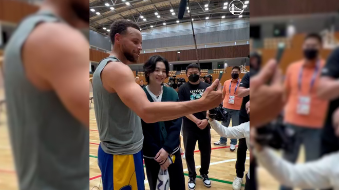 Steph Curry Reacts to Suga From BTS Repping Golden State Warriors - Inside  the Warriors