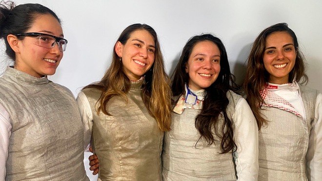 Equipo femenil mexicano de esgrima: “No ha sido un proceso muy fácil" ABIGAIL PARRA/ENVIADA ESPECIAL