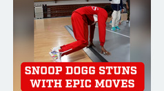 Snoop Dogg celebrates with epic moves breakdancing's Olympic debut