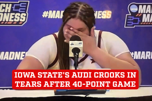 Iowa State's Audi Crooks is moved to tears after historic game and talk ...