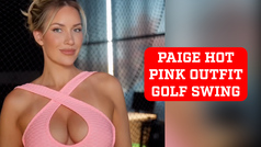 Paige Spiranac shows her drive power in sexy 'pink panter' outfit