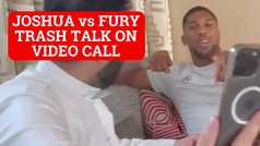 Tyson Fury and Anthony Joshua trash talk on FaceTime video