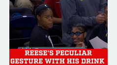 Angel Reese's peculiar gesture with her drink that caught the attention of the entire Chicago Sky bench