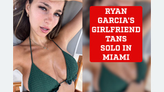 Ryan Garcia's girlfriend ventures to Miami Beach alone for some solo sunbathing