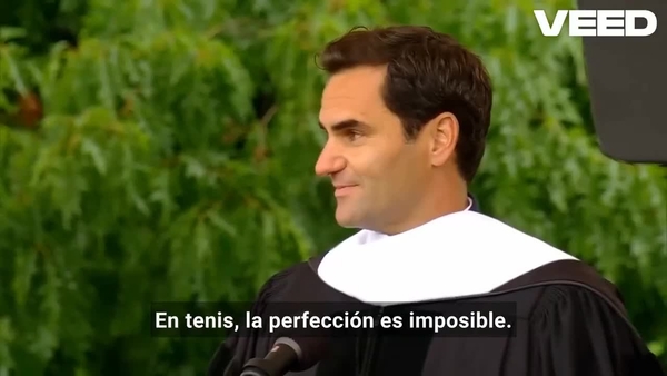 El discurso motivador de Roger Federer que pone los pelos de punta