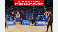 Zach Edey impresses at NBA Draft Combine