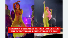Rihanna surprises with a concert at the wedding of a billionaire's son
