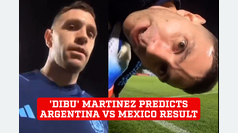 'Dibu' Martinez predicts Argentina vs Mexico result