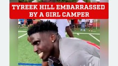 Tyreek Hill got cooked in his own camp by girl camper
