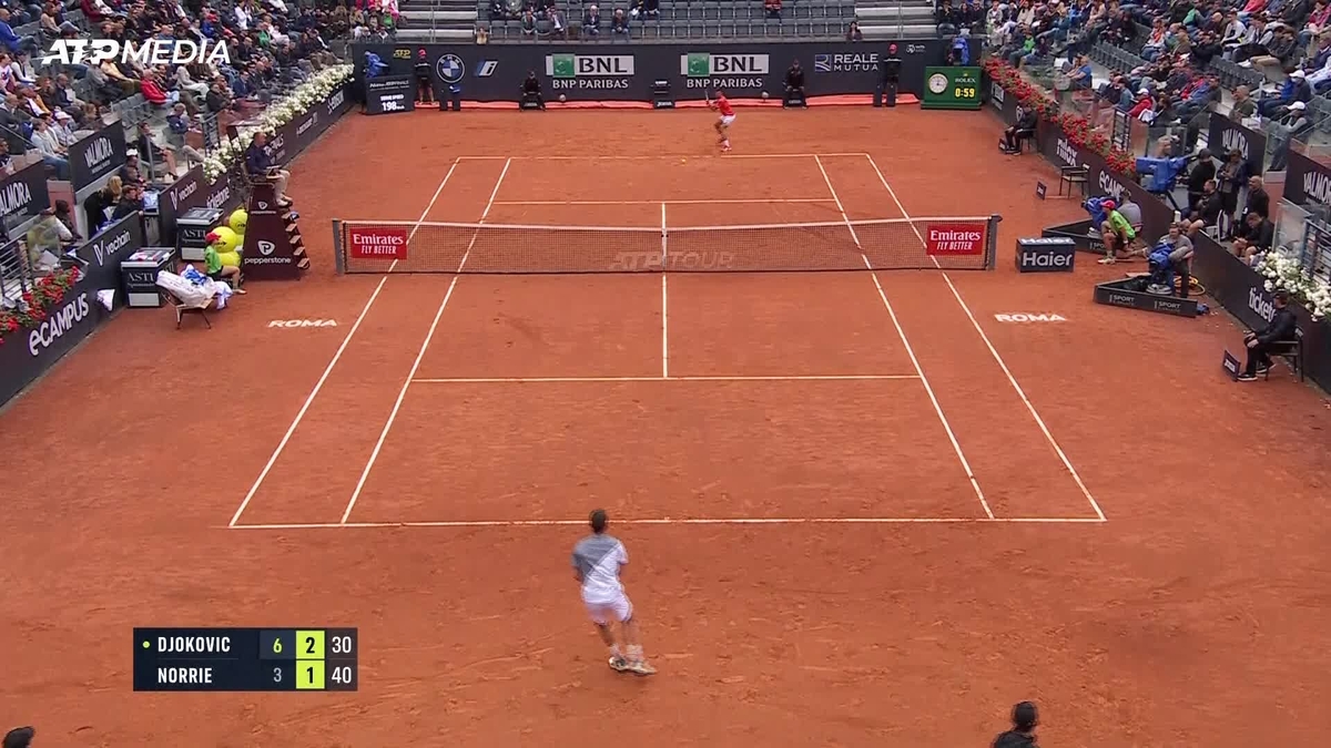 Holger Rune beats Novak Djokovic in rainy Italian Open