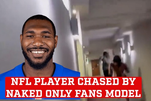 NFL player chased by a naked women - MARCA TV English
