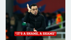 Xavi expresses frustration as VAR disallows penalty: "It's a shame, a shame"