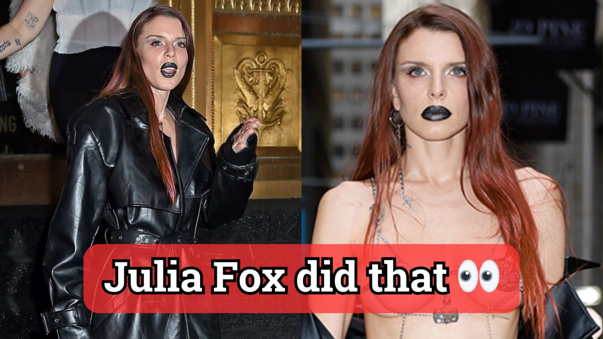 Julia Fox shuts down the street wearing nothing but sexy chains