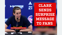 Caitlin Clark delivered a surprise message to Indiana Fever fans just before the WNBA regular season finale