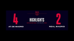 Atlético de Madrid 4-2 Real Madrid: resumen y goles | Copa del Rey (Octavos de final)