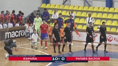 Espaa 10-0 Pases Bajos: resumen y goles | Amistoso (ftbol sala)