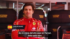 Carlos Sainz, tras probar el nuevo Ferrari: "Las impresiones han sido buenas"