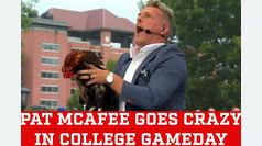 Pat McAfee went crazy with the perfect lion king imitation on College GameDay