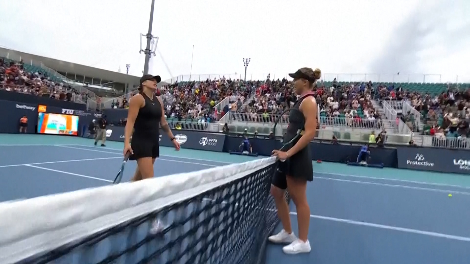 Paula Badosa no pudo sorprender a Sabalenka en Miami en un emotivo