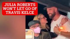 Julia Roberts gets handsy with Travis Kelce at Taylor Swift Eras Tour concert